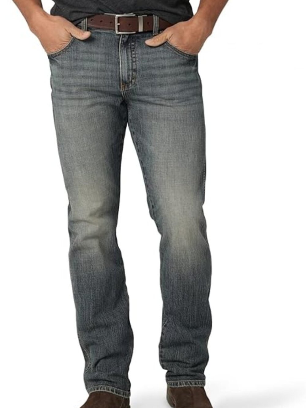New Wrangler Mens Retro Slim Fit Straight Leg Jean